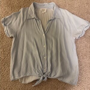 Olive & Oak Blue Striped Button Down Shirt